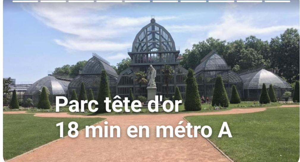 Medipole T2 Avec Un Garage Gratuit Sur Place, 16Min A Centre Ville Lyon En Metro A ビユールバンヌ エクステリア 写真